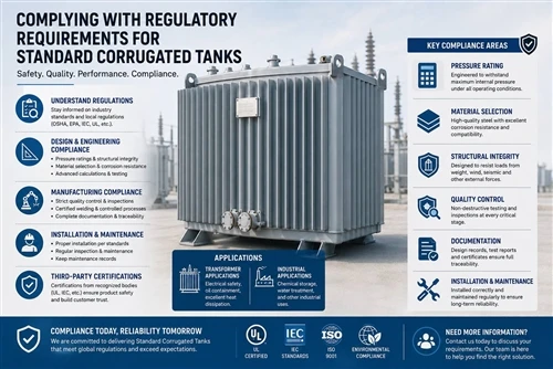 ¿Cómo cumplir con los requisitos reglamentarios para un tanque corrugado estándar?