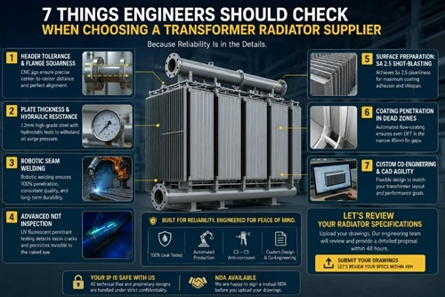 ¿Cómo elegir un proveedor de radiadores para transformadores? 7 cosas que los ingenieros deben ve...